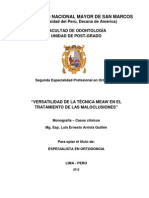 Monografía Graduación Ortodoncia - Luis Arriola Guillén