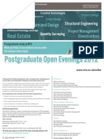Real Estate: Postgraduate Open Evenings 2012