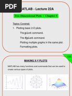 MATLAB - Lecture 22A: Two Dimensional Plots / Chapter 5