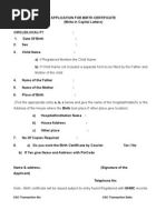 Download Application Form Birth Certificate by Rohit Jain SN118294000 doc pdf