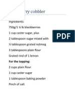 Easy Blackberry Cobbler Recipe