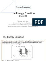 The Energy Equation (Ch 11)