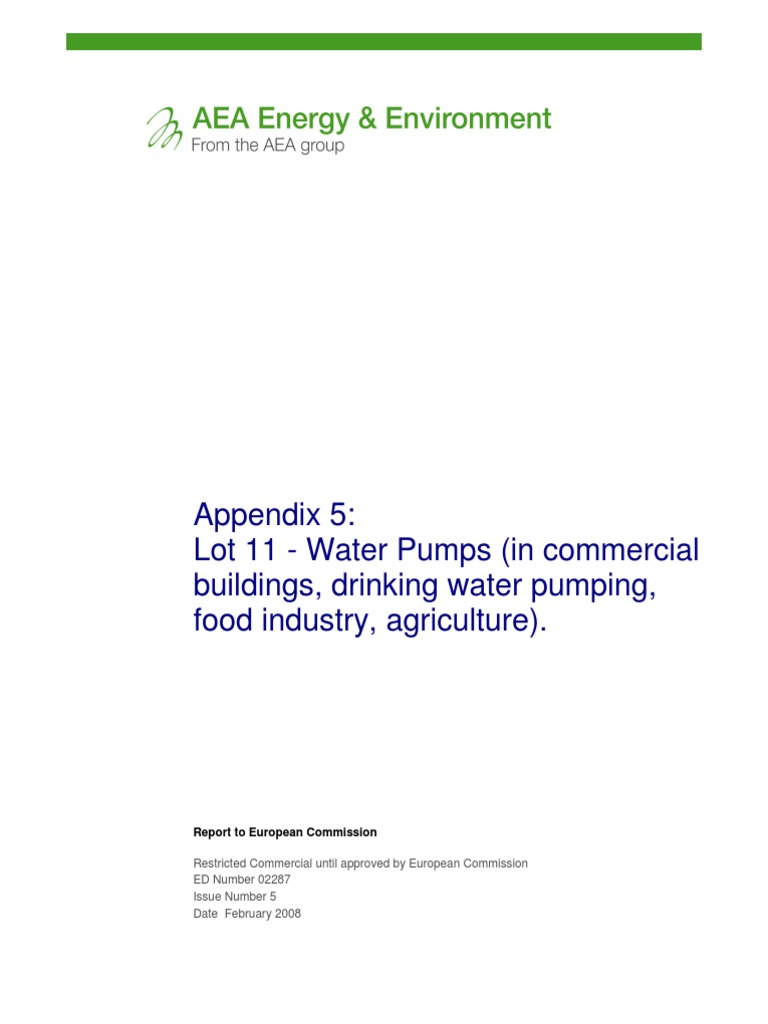 Energy & Environment | PDF | Pump | Life Cycle Assessment