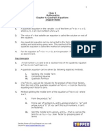 Chapter4 Quadratic Equations