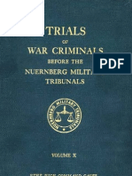 Nuremberg Nuremberg International Military Tribunal Green Series V 10