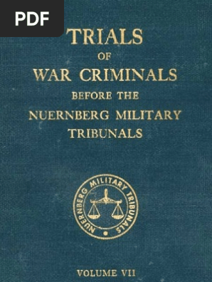 Nuremberg Nuremberg International Military Tribunal Green Series
