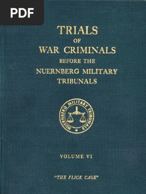Nuremberg International Military Tribunal Green Series Vol 6
