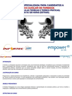 Empower - Infortec - Curso Técnico Auxiliar de Farmácia 240H - Conteúdo Programático