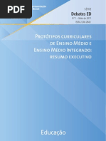 Protótipos Curriculares de Ensino Médio