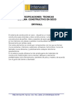 Especificaciones Tecnicas Drywall