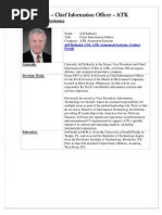 Jeff Kubacki Chief Information Officer ATK Armament Systems