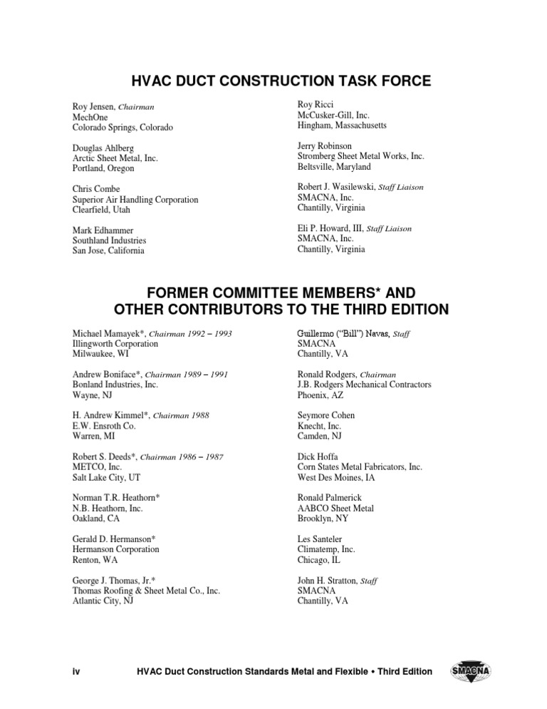 HVAC Duct Construction Standards Guide | PDF