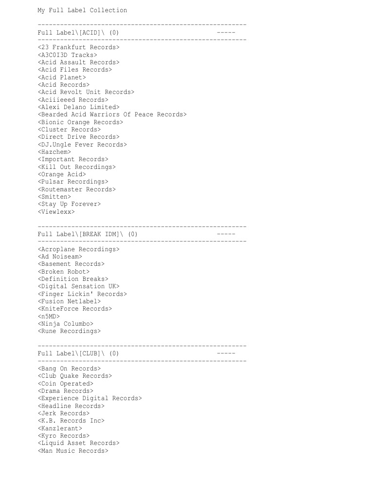Comprehensive Music Label Directory | PDF | Musical Subgenres ...