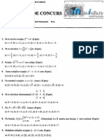 Mate - Info.ro.2125 Subiecte Admitere Upb 2012 - Algebra Si Analiza Matematica
