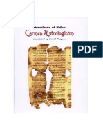 Carmen Astrologicum of Dorotheus Translated by David Pingree