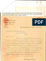 Q - Lorenzo Snow Letter To President Sherinian December 13, 1899