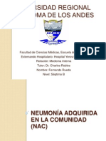 Neumonía Adquirida en Al Comunidad (NAC)