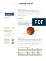 13-Inch Macbook Air: Environmental Report