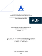 Qualidade Do Documento de Requisitos Análise e Validação