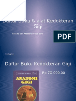 Buku Kedokteran Gigi dan Alat