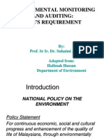 DOE's Environmental Monitoring and Auditing Requirements