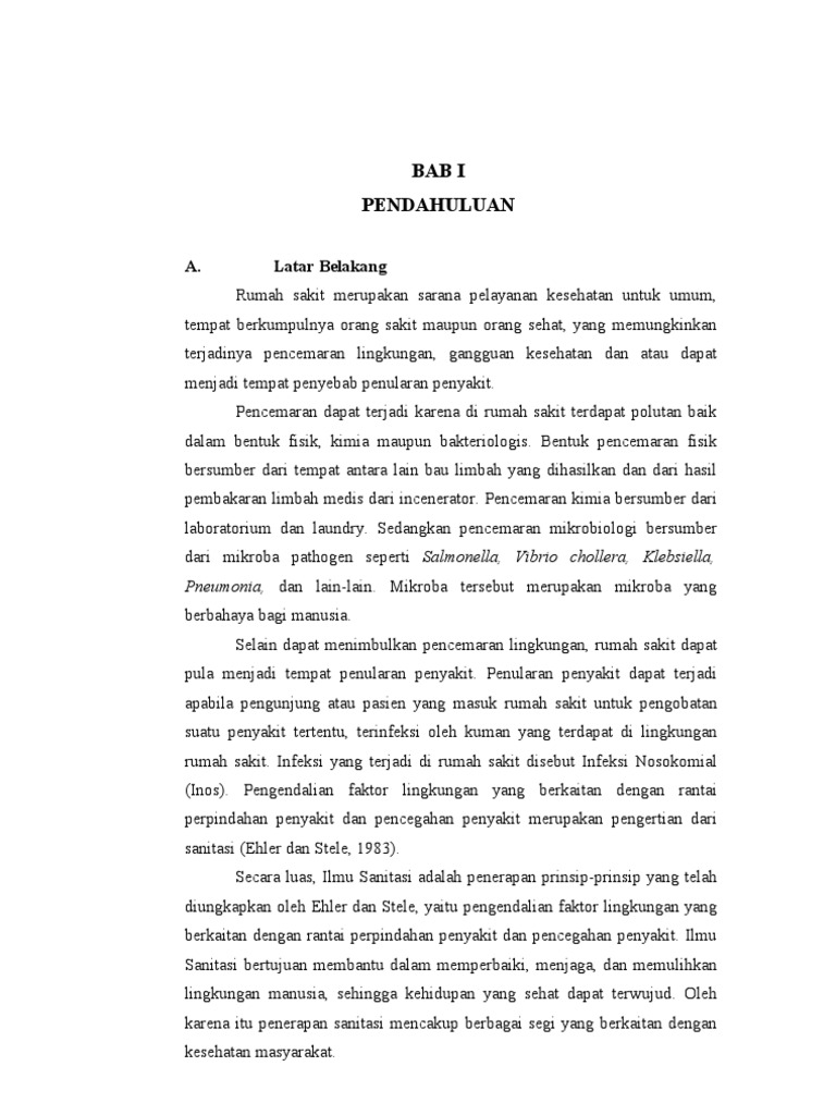 Laporan Praktek Sanitasi Rs Sardjito Kel s5