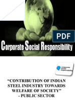 Contribution of Indian Steel Industry Towards Welfare