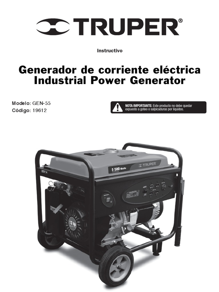 generador de corriente electrica truper
