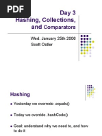 Day 3 Hashing, Collections, And: Comparators