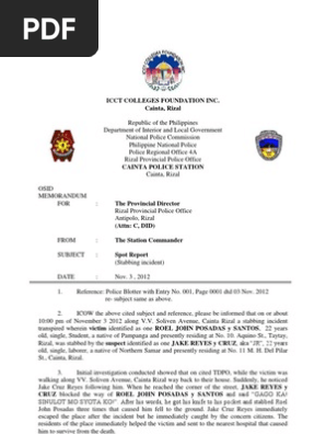 Police Report