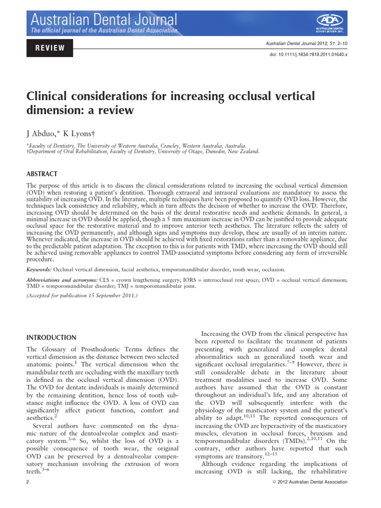 Vertical dimension of occlusion slideshare image