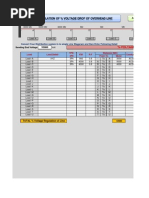 % Voltage Regulation: Convert Your Distribution System in To Single Line Diagaram and Then Enter Following Detail