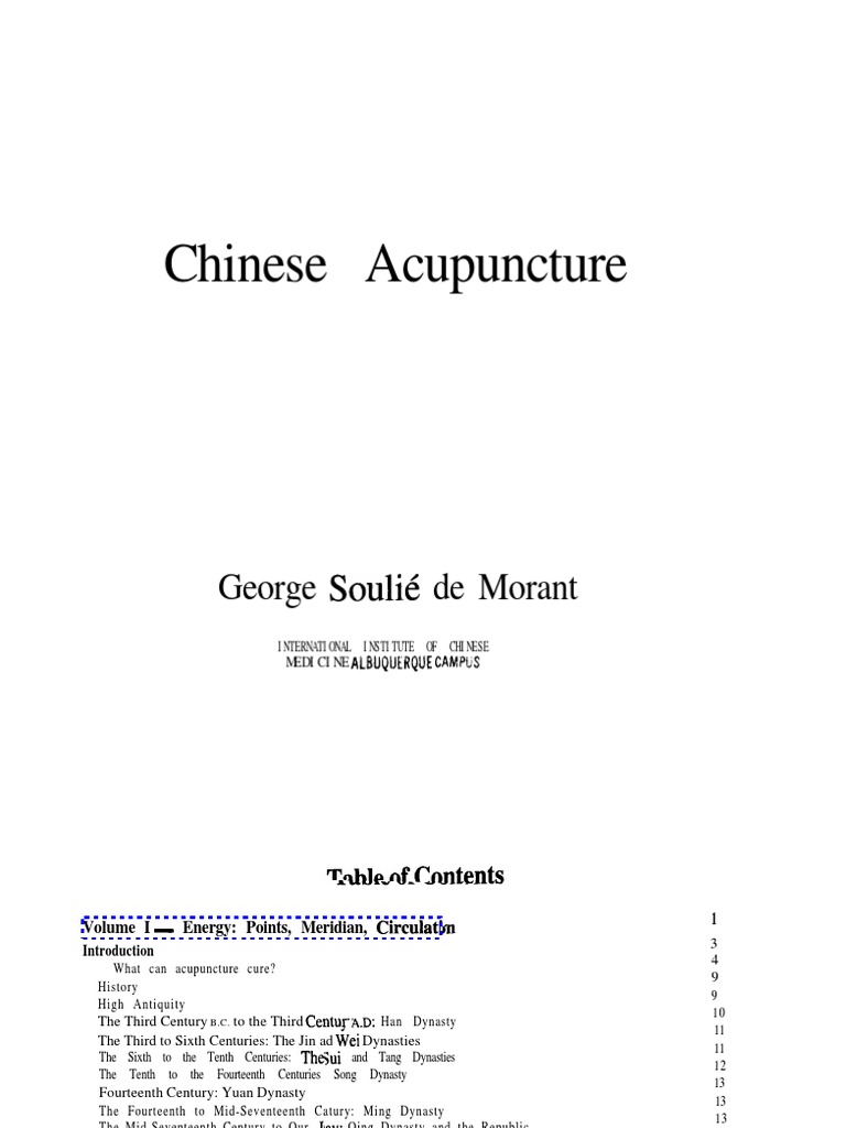 Chinese Acupuncture | PDF | Meridian (Chinese Medicine) | Traditional ...