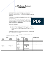 Comp-3 To Comp - Decimal Conversions