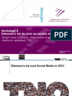 Workshop 4 Dilemma's Bij de Visie Op Sociale Media en OOV