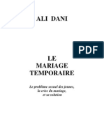 Mariage Temporaire Livre