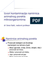 Izvori Kontaminacije Namirnica Animalnog Porekla Mikroorganizmima