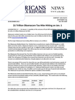 Regardless of Cliff Obamacare Taxes Hit Jan 1 2013 - $1 Trillion