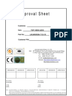 Approval Sheet: Customer Item Top View Leds Part No.: LKUW5050A-712-I15 Customer P/N