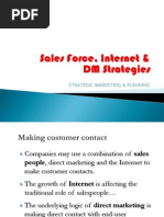 Sales Force, Direct Marketing & Internet Selling