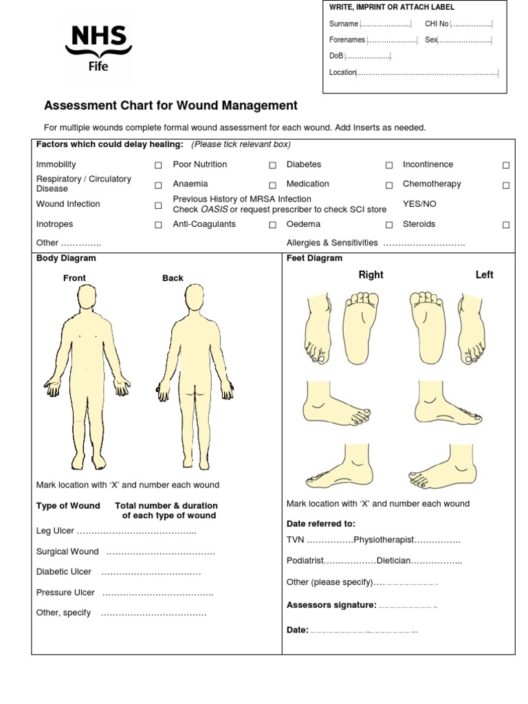 Body Chart Assessment