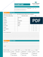 Wound Care Patient Assessment Chart