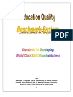 Benchmarking Education Quality