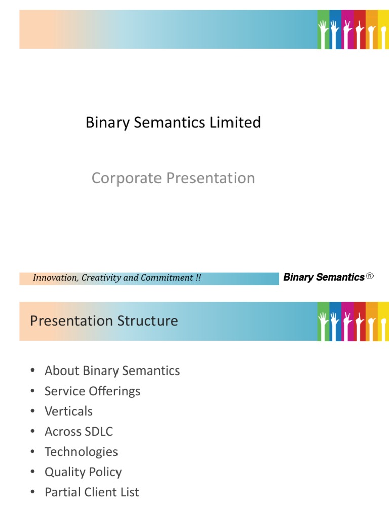 Binary Semantics Limited Overview | PDF | Computers | Technology ...