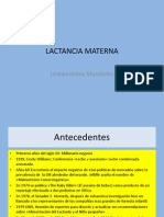 Lineamientos Mundiales Sobre Lactancia Materna