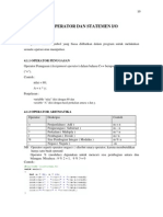 Praktikum C++: 3. Operator Dan Statement I/O