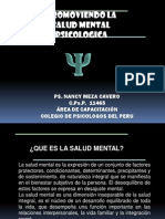 Promoviendo La Salud Mental