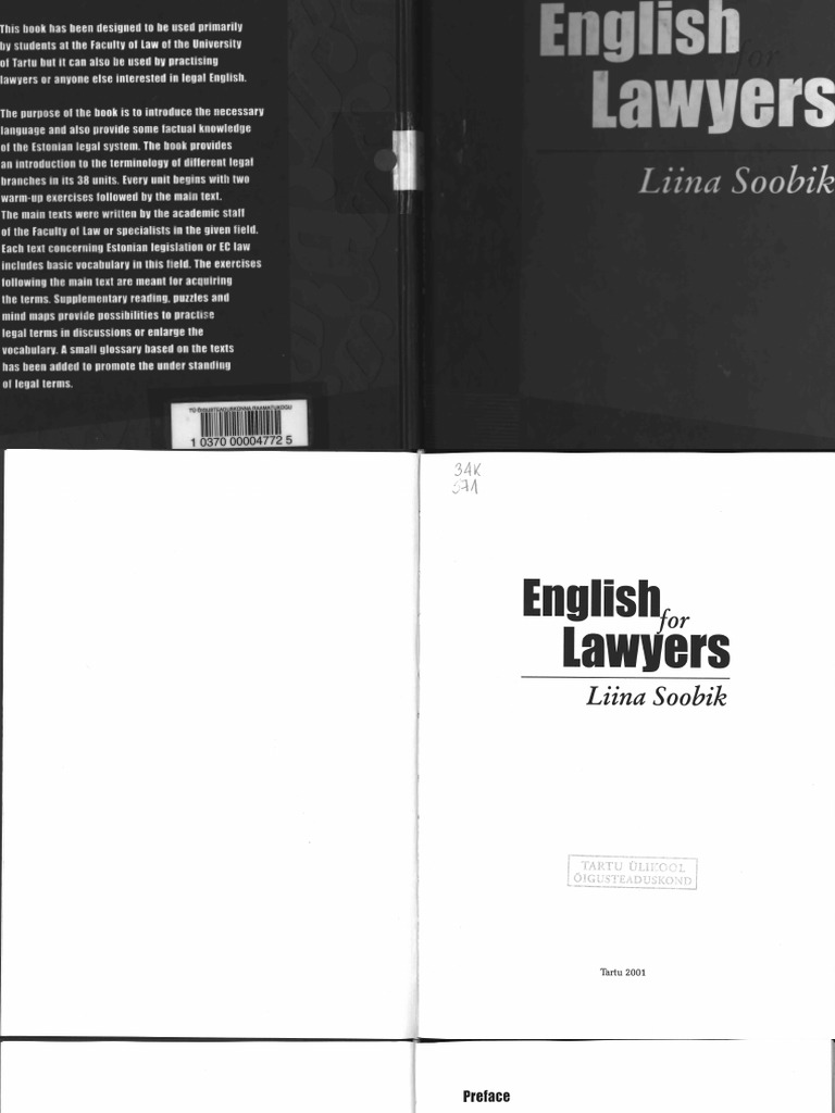 English For Lawyers PDF