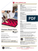 Checkers Board Game