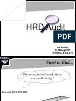 HRD Audit: BK Parmar Sr. Manager HR Shrenuj & Co. LTD